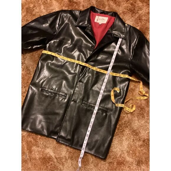 Mens Faux Leather Jacket L - Picture 2 of 8